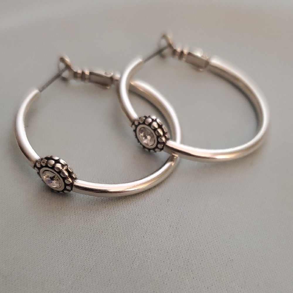 Brighton Twinkle Medium Hoop Earrings
